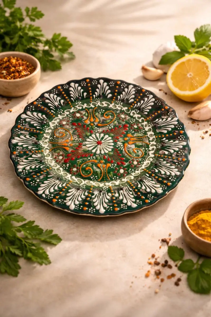 Orientalischer Keramikteller – handbemalt & dekorativ